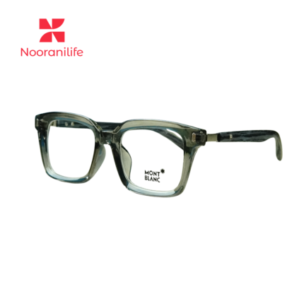 Montblanc Transparent Grey Square Eyeglasses